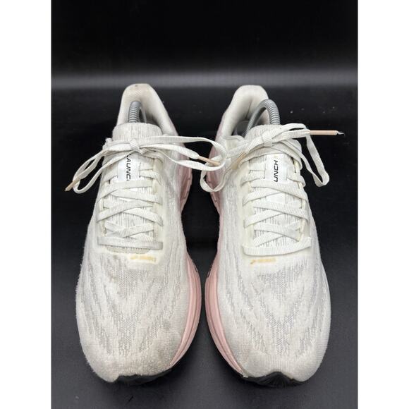 Brooks Womens Launch 11 Women Size 10 B White Pink Gold Running Shoe 1204391B164 - Picture 3 of 7